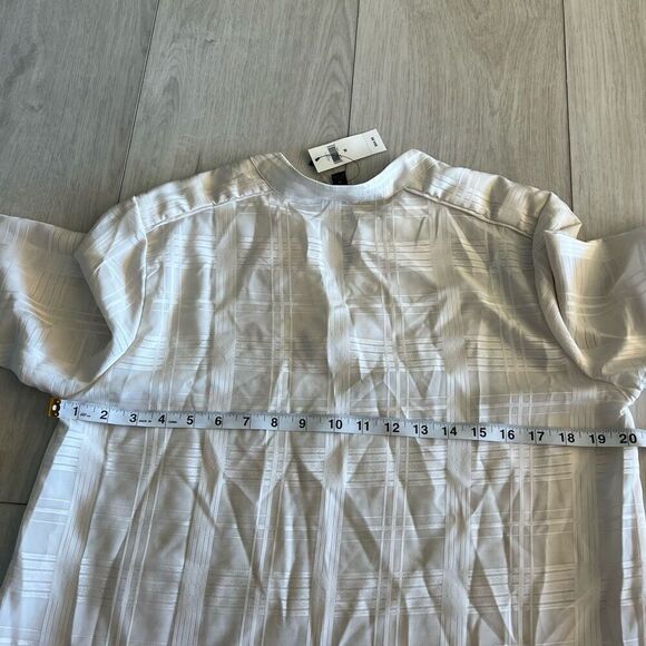 Banana Republic Polyester Plaid Top size M - Picture 4 of 6